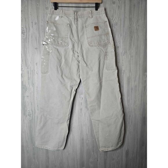 Carhartt Double Knee Work Pants 34x32 Paint Stained Grunge Gorpcore - Picture 7 of 9